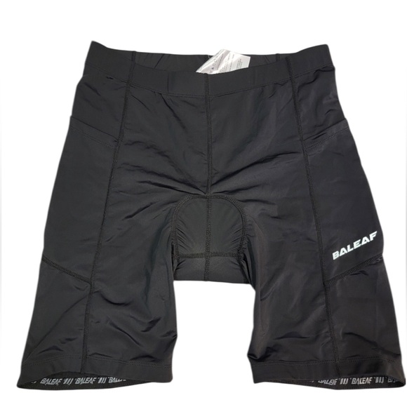 NWT Baleaf Women's Upf50+ 4D Padded Cycling Shorts Size Medium Black New!!! - Picture 1 of 8